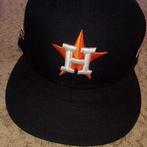 Houston Astros New Era Black 59FIFTY Fitted Cap